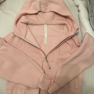 LULULEMON HALF ZIP SCUBA PINK MIST